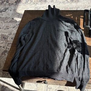Grey Turtleneck Sweater